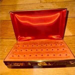 Elegant Jewelry Box with orange Interior
